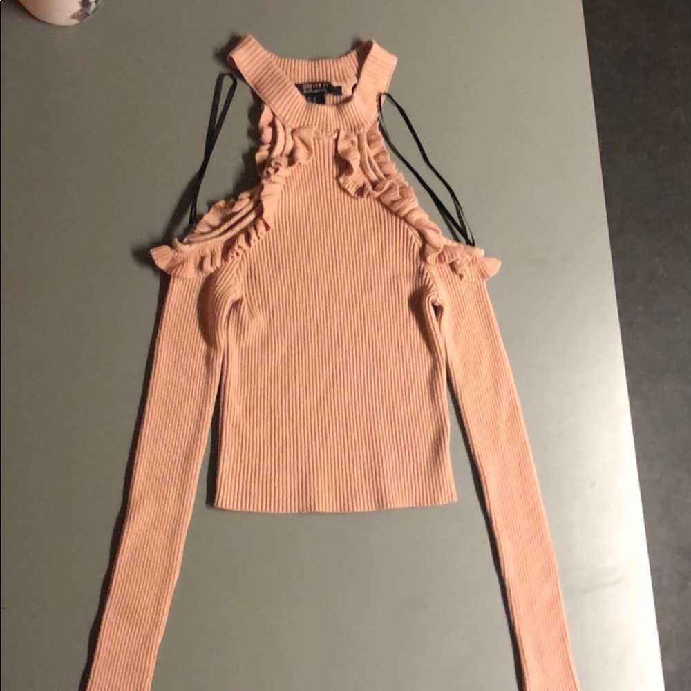 Sweater cropped shirt